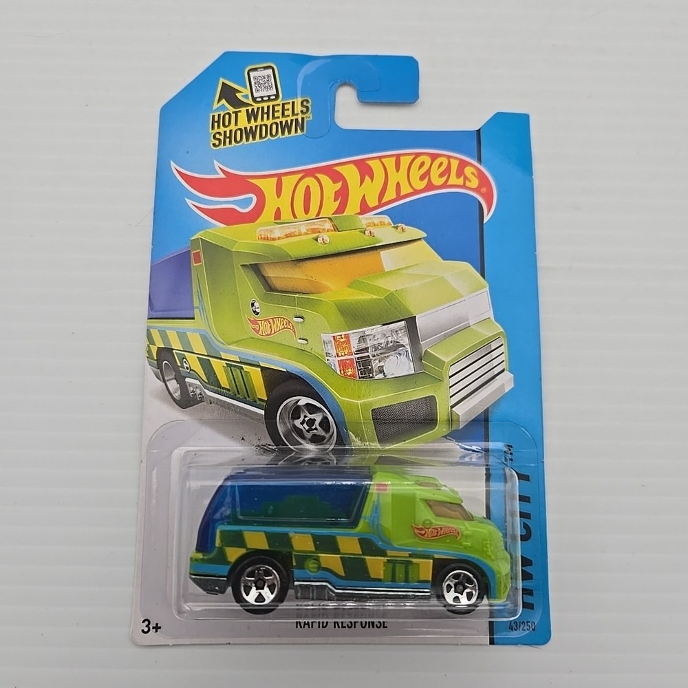 Hot Wheels Rapid Response HW City Series 43/250 1:64 Scale 2014 Green